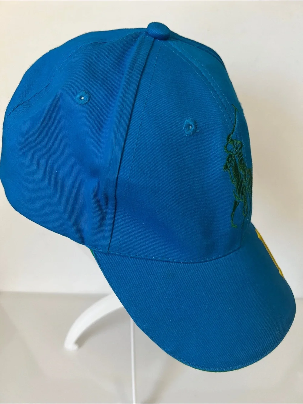 Ralph Lauren Teal Cap with Embroidered Logo